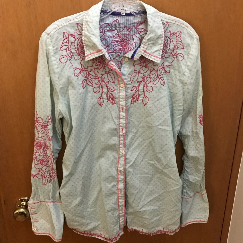 Johnny Was Button Up